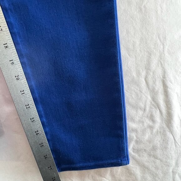 Talbots Flawless Slim Ankle Jeans Womens 10 Mid Rise Stretch Denim Zip Fly Blue - Picture 10 of 13